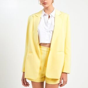 Women's Yellow Tailored Blazer